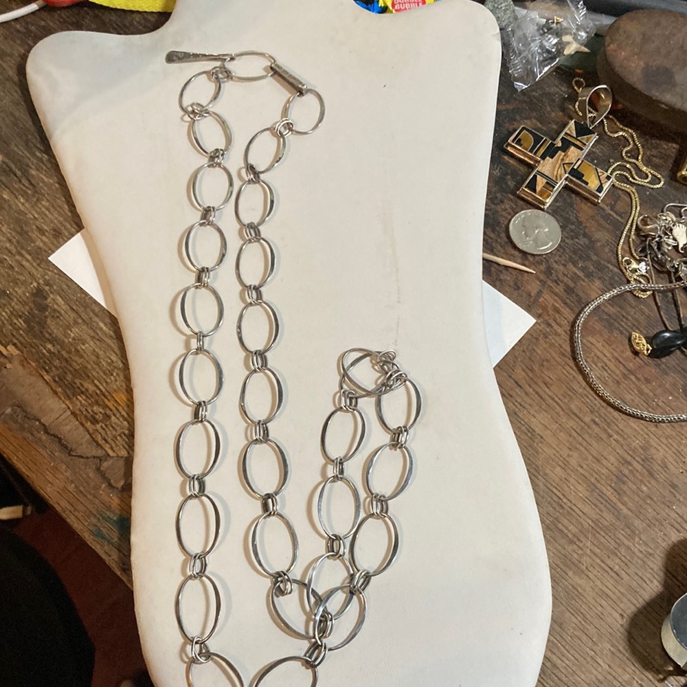 RLM Studio 34”’sterling oval link necklace